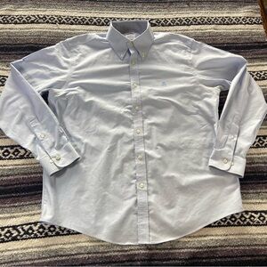 Men's Brooks Brothers Light Blue Button-Down Dress Shirt Long Sleeve Large L